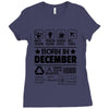 Born In December Ladies Fitted T-Shirt
