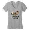 otterly wasted drinking Women's V-Neck T-Shirt
