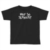 why so serious Toddler T-shirt