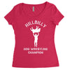 hillbilly hog wrestling champ  funny  comic wrestling redneck Women's Triblend Scoop T-shirt