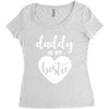Daddy is My Bestie Women's Triblend Scoop T-shirt