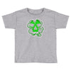 celtic green clover skull patch, irish biker patches Toddler T-shirt