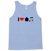 i love house music t shirt edm club wear rave electro party progressiv Tank Top