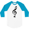 the music is the key 3/4 Sleeve Shirt