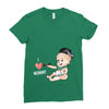 Cute Baby Painter's Mom Love Ladies Fitted T-Shirt