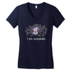 people scare me Women's V-Neck T-Shirt