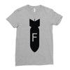 dropping f bomb Ladies Fitted T-Shirt