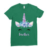 birthday unicorn family series brother Ladies Fitted T-Shirt