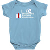 case ih farm center line Baby Bodysuit