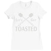 let's get toasted Ladies Fitted T-Shirt