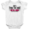 shes tying the knot buy us a shot Baby Onesie