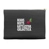 bears beets battlestar galactica Accessory Pouches