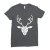 poly deer Ladies Fitted T-Shirt