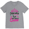 Celebrating With the 1st Birthday Queen V-Neck Tee