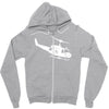 design uh 1h helicopter hubschrauber us army irak krieg war vietnam Zipper Hoodie