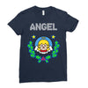 angel christmas Ladies Fitted T-Shirt
