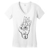 hand Women's V-Neck T-Shirt
