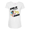 gold all in my ring Maternity Scoop Neck T-shirt