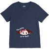 April Peeking Out Baby Girl in Spanish V-Neck Tee
