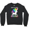look it's a magical fck unicorn funny Crewneck Sweatshirt