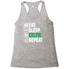 eat sleep celtic Racerback Tank