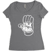 talk to the hand Women's Triblend Scoop T-shirt