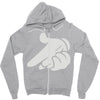 mickey hands gun Zipper Hoodie