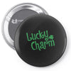 lucky charm Pin-back button