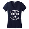 if i can't bring my dog i'm not going Women's V-Neck T-Shirt
