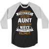 Super Cool Aunt Of A Freaking Awesome Niece 3/4 Sleeve Shirt