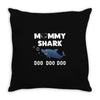 Mommy Shark Doo Throw Pillow