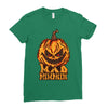 mad halloween pumpkin Ladies Fitted T-Shirt