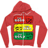 mario western Zipper Hoodie