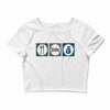 eat sleep money Crop Top