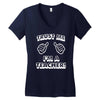 trust me i'm a teacher Women's V-Neck T-Shirt
