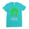 the green frog Ladies Fitted T-Shirt