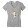Unicorns are born in February Women's V-Neck T-Shirt