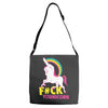 gay pride f#ck younicorn funny rude unicorn Adjustable Strap Totes