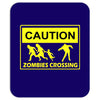 caution zombies crossing t shirt x large funny walking brains awesome Mousepad