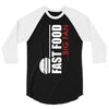 big fan of fast food 3/4 Sleeve Shirt