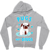 pugs not drugs Zipper Hoodie