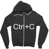 ctrl+c Zipper Hoodie