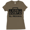 no sleep till preschool Ladies Fitted T-Shirt