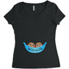 Two Peas In a Pod Twin Chocolate Baby Boys Women's Triblend Scoop T-shirt