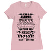 I Am A June Women Ladies Fitted T-Shirt