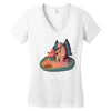 Let's Go Camping Women's V-Neck T-Shirt