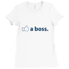 like a boss Ladies Fitted T-Shirt