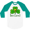 ireland shamrock 3/4 Sleeve Shirt