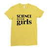 Science is for Girls Ladies Fitted T-Shirt