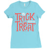 trick or treat Ladies Fitted T-Shirt